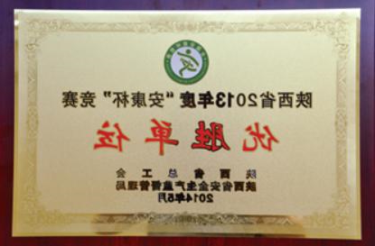 2013年度陕西省安康杯竞赛优胜单位